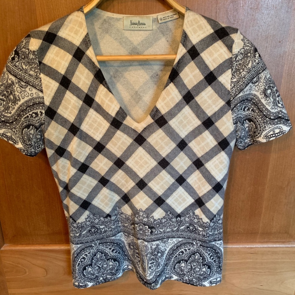 Neiman Marcus Cashmere top.